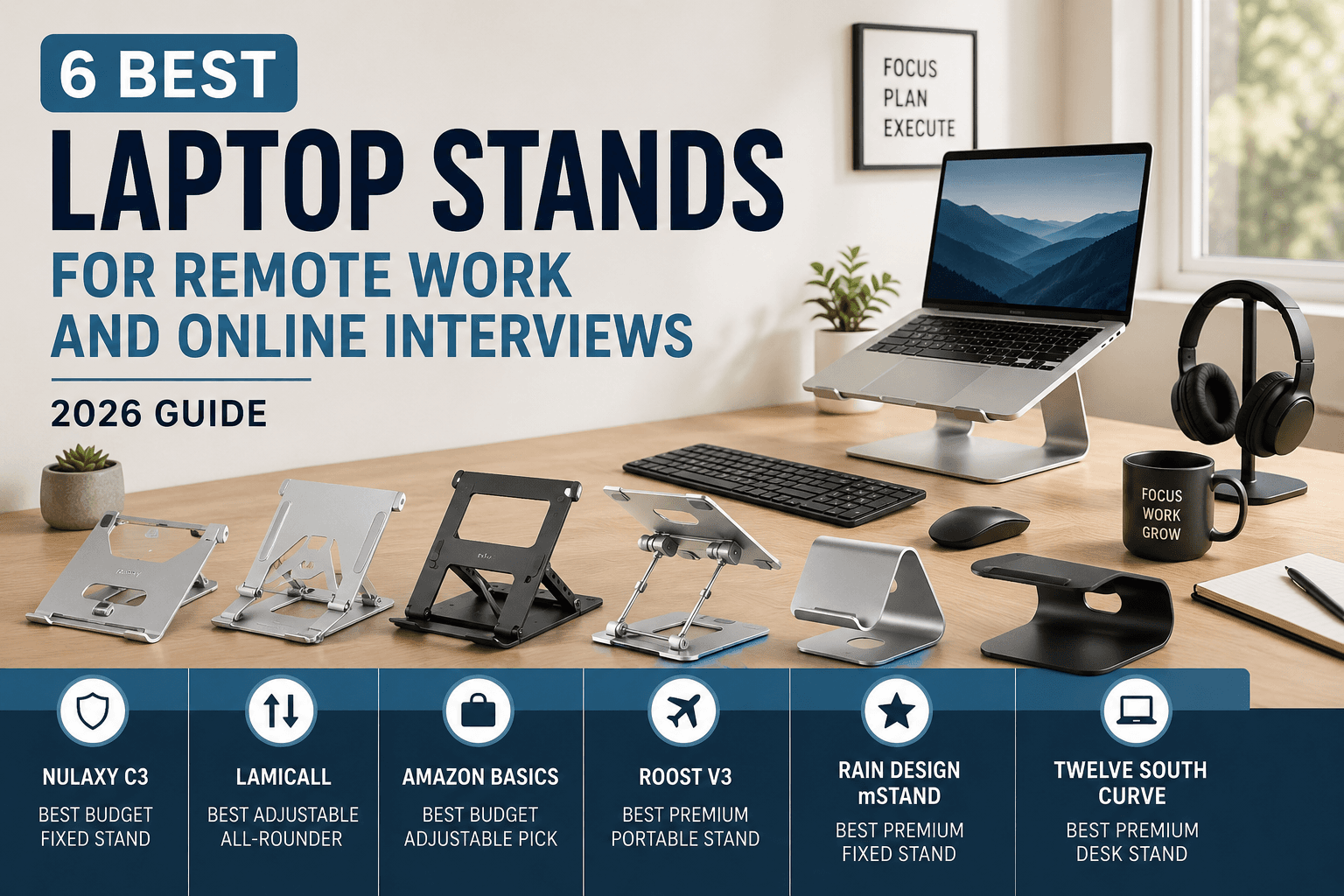 6 Best Laptop Stands for Remote Work and Online Interviews in 2026