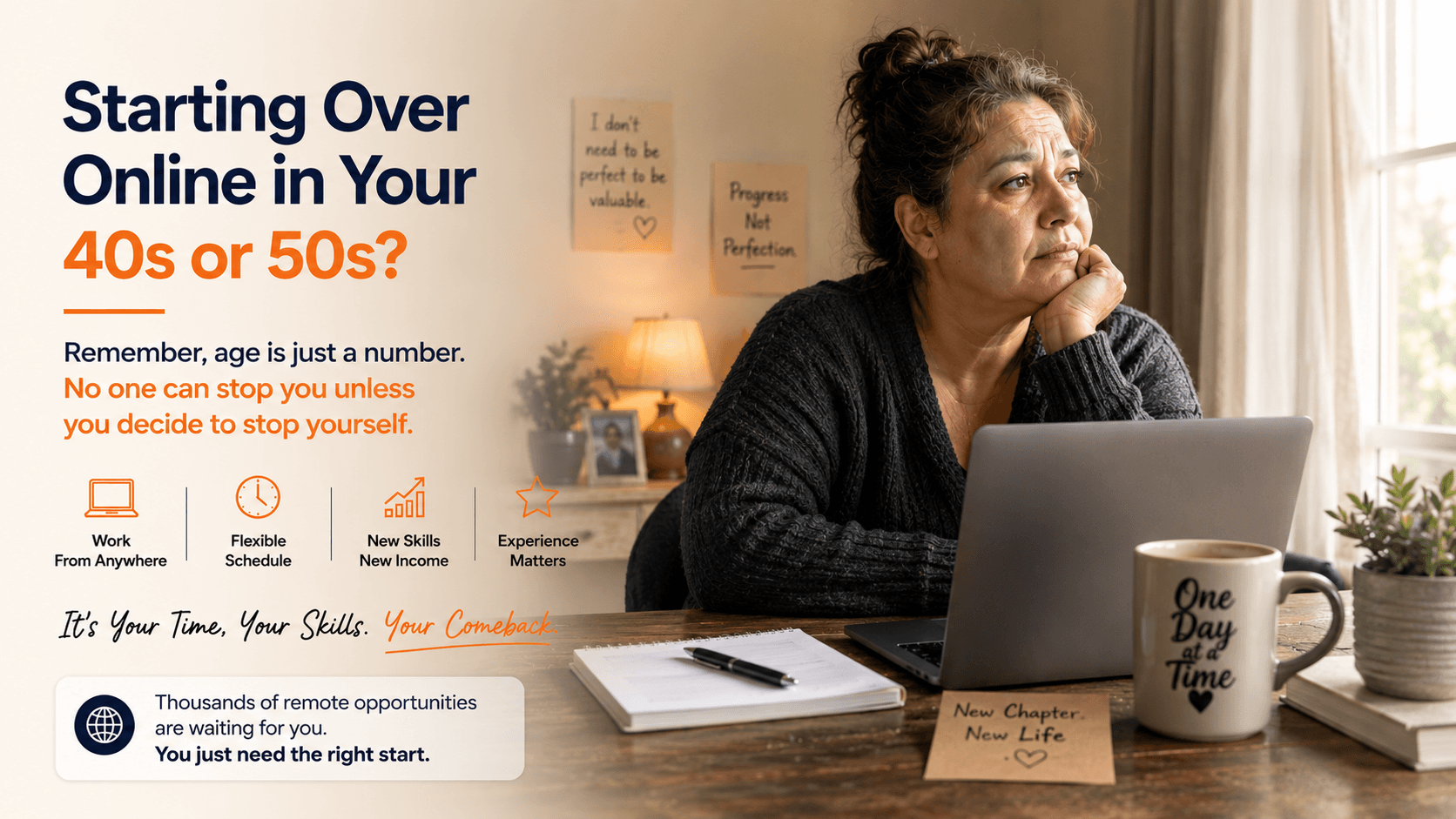 Starting Over Online in Your 40s or 50s? You're Not Behind — You're Underestimated
